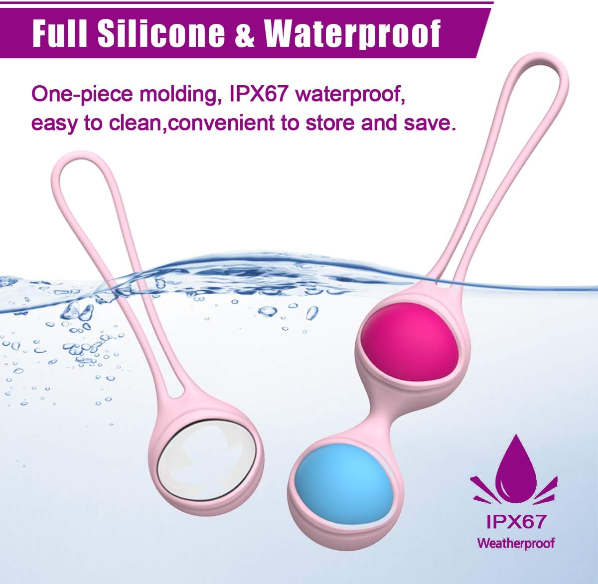 Kegel Exercise Weights - Ben Wa Kegel Balls Weighted Exercise Training Kit - Doctor Recommended Bladder Control Device & Pelvic Floor Exercise for Women & Post-Pregnancy Recover: Health & Personal Care