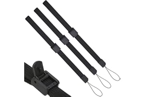 Wrist Strap Hand Lanyard Adjustable Slider Lock Compatible with Wii Remote Controller Cell Phone Camera USB Flash Drive Black
