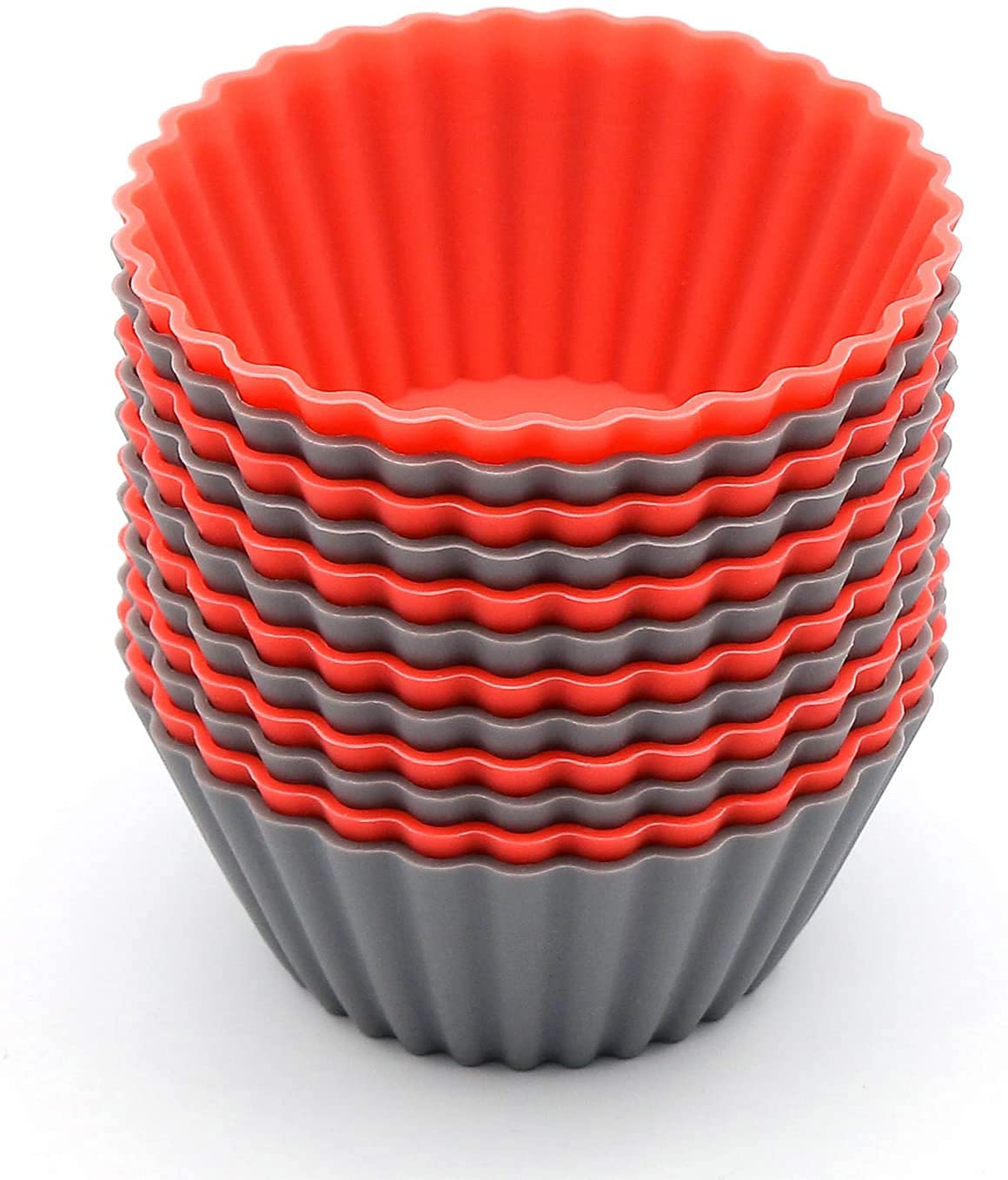 Buy MV 12 Pack Silicone Baking Cups Reusable Muffin Liners NonStick