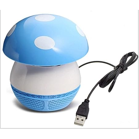 VIDISA Electronic Led Mushroom Shape Mosquito Killer Trapper Lamp Plastic | 15 x 15 x 16.5 cm | Multicolor