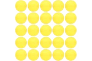 Happyyami 25pcs Balls Raffle Balls Bingo Balls with No Number Plastic Hollow Balls 40MM Yellow