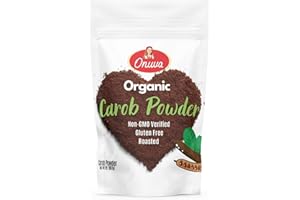 Organic Carob Powder, Gluten Free, Non GMO, Cocoa Powder Alternative, Unsweetened by Onuva (2 lb (907 g) - Pack of 1)