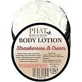 Strawberries & Cream Organic Moisturizing Body Lotion with Shea & Cocoa Butter | 5 oz