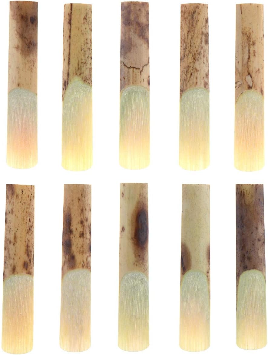 OriGlam 10 Pack Bb Clarinet Reeds, Professional Bb Strength 2.5, Clarinet Traditional Bamboo Reeds for Mouthpiece Parts - Image 4