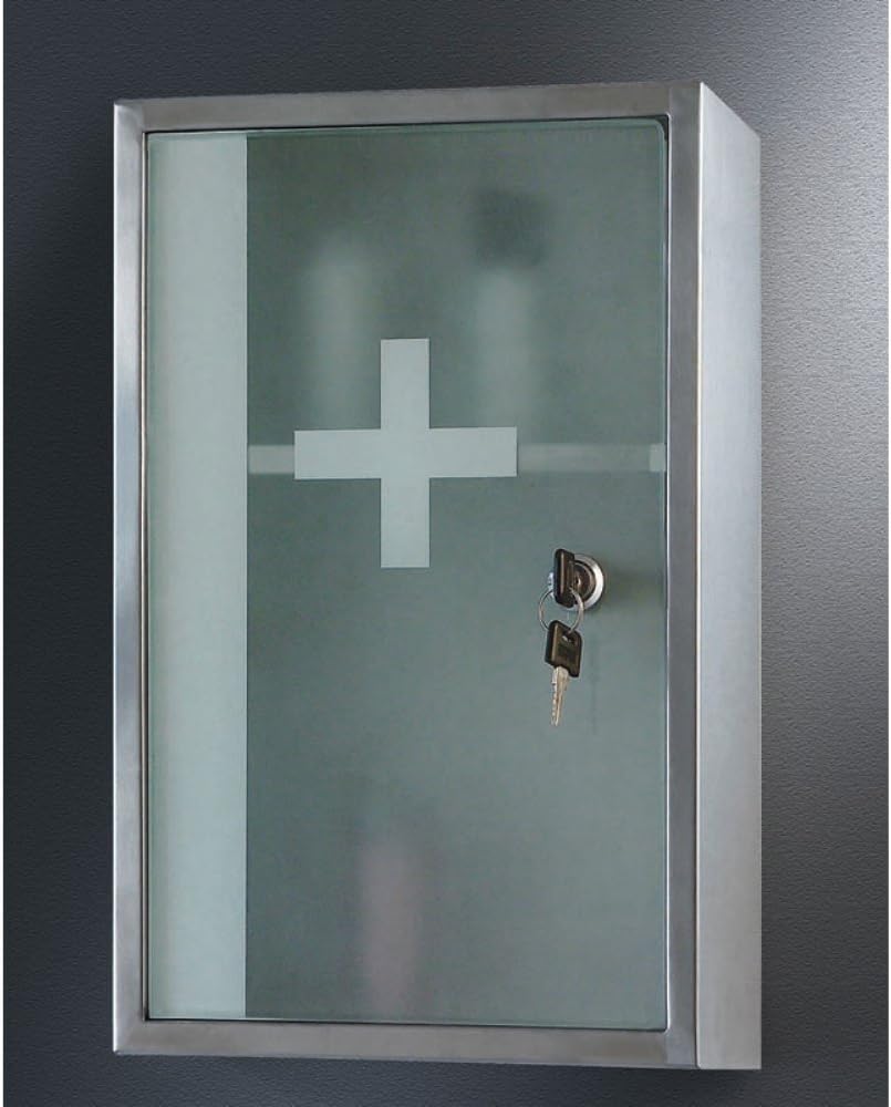 Ketcham 9.75W x 15.75H-in. Lockable Surface Mount Medicine Cabinet