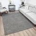 Indoor Solid Design Jute Back 8x10 Soft Shag Area Rug for Bedroom, Living Room, Dining Room, Office, 7'10