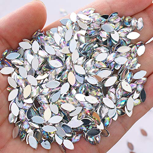 Silver Nail Jewels 2100pcs acrylic crystal ab shine sparkle nail art flatbacks rhombus silver back rhinestones gems bead jewels