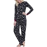 PajamaGram Womens Pajama Set - Women PJs, Ultra Soft, Printed