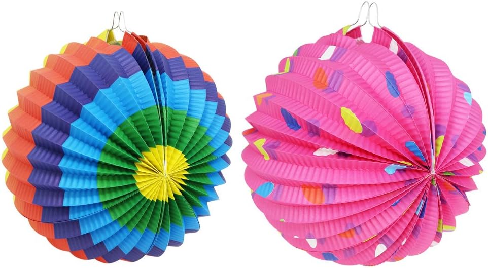COM-FOUR® 3x Lantern with colorful motives, Paper lantern for Saint Martin and Halloween - Image 5