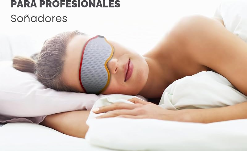 ® Antifaz 3D para Dormir/Pantillas Oscurecedoras/Parche/Máscara de Ojos Súper Cómoda (Gris Luna)
