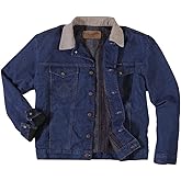Wrangler Men's Pre-Washed Blanket Lined Denim Jacket