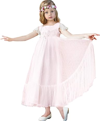 layered flower girl dress