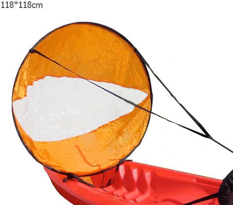 Outdoor Warriors Downwind Paddle Kayak Wind Sail Kit 46 inches Kayak Canoe Accessories, Compact, Portable, Easy Setup & Deploys Quickly