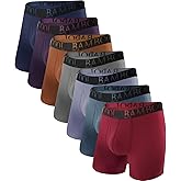 BAMBOO COOL Men's Ultra ComfortSoft Underwear, Moisture Wicking & Breathable No Ride Up Boxer Briefs with Fly, Multipack