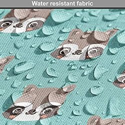 Lunarable Raccoon Fabric by The Yard, Woodland