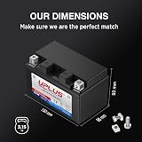 UPLUS UPZ-10-4-2 12V 8.6Ah AGM Battery for ATVs Motorcycles Snowmobiles view 2