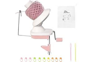 DUPDMKIN Yarn Winder, Hand Operated Yarn Winder for Crocheting, Manual Wool Winder Holder for Fiber and String Balls