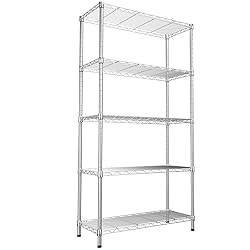 SINGAYE 5-Shelf Adjustable, Heavy Duty Storage