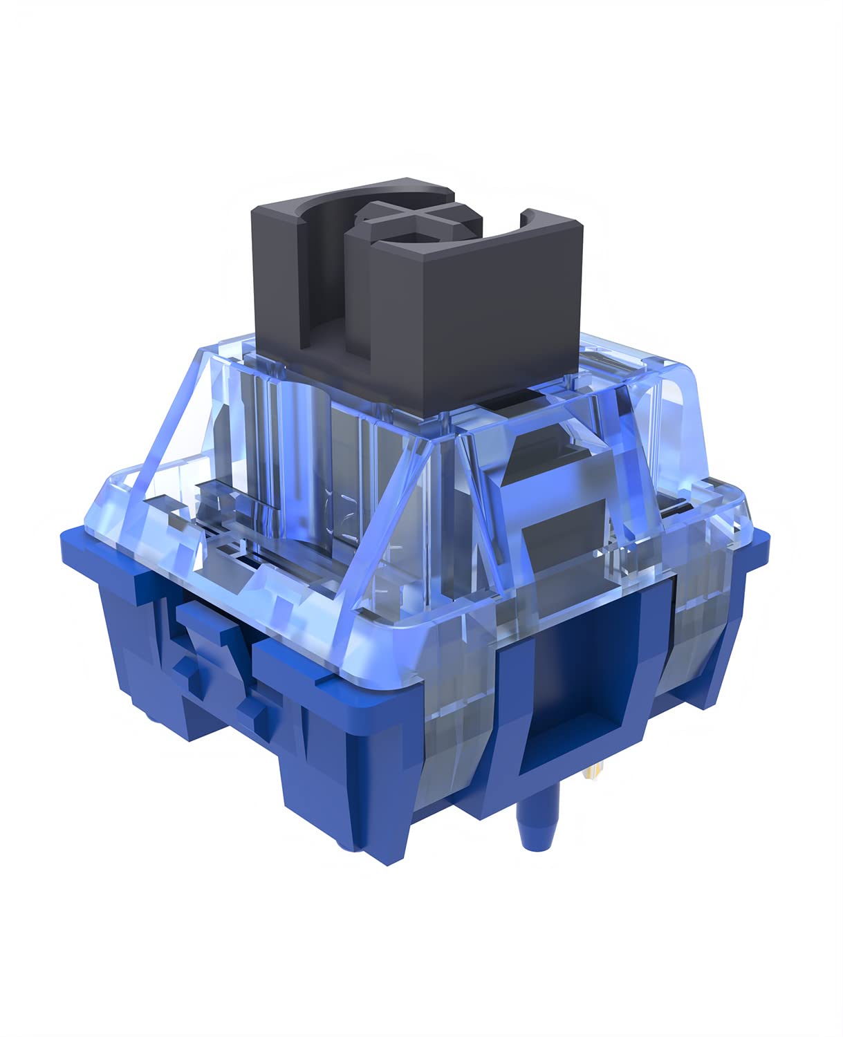 MAGIC-REFINER Diced Fruit Blueberry Switch, Pre-Lubed Linear Switches for Mechanical Keyboard, 5 Pin 35gf, Transparent Cover, Gold Plated Two-stage Springs, MX Switch for Keyboard Kit (35+1 PCs) — image 1