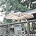 Abba Patio 10-Feet Offset Cantilever Outdoor Hanging Patio Umbrella, Ivory
