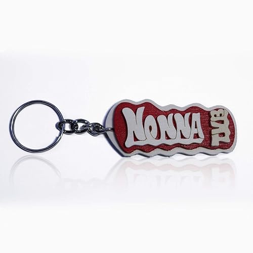 Portachiavi Personalizzato Per Nonna Con Scritta Dolce, Regalo Per Compleanno O Festa Della Mamma In Acciaio Inox - 3