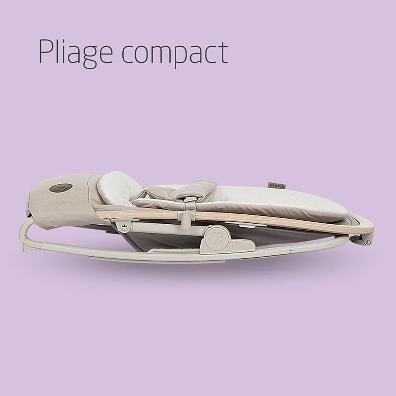 Kori Transat Bébé 2-en-1, Arche à Jouets, 0-15kg, Classic Beige