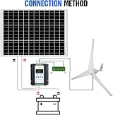 ECO-WORTHY 520W Solar Wind Kit: 400W Turbine + 120W Solar Panel for 12V Off Grid view 2