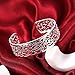 Kacon 925 Sterling Silver Bangle Bracelet, HTOMT Fashion Simple Open Bangles Cuff Jewelry for Women