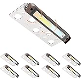 8-Pack 7 Inch 5CCT Retaining Wall Lights, 4W LED Hardscape Lighting, LED Landscape Lighting, 12V-15V Low Voltage Outdoor Step