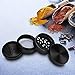 Premium Weed Grinder, Deluxe Herb & Tobacco Grinder With Pollen Catcher – 2” Size, 4-1 Grinder W/ Sharp Diamond-Shaped Teeth – Modern Design & Handy Thin Poly-O Ring – Pollen Scraper Included, Black