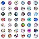Souarts Mixed Snap Button Jewelry Charms