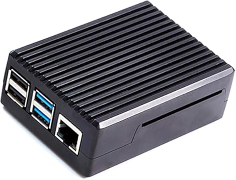 Qinhum Carcasa de Aleación de Aluminio Carcasa de Disipación de Calor Carcasa de Metal Compatible para Raspberry Pi