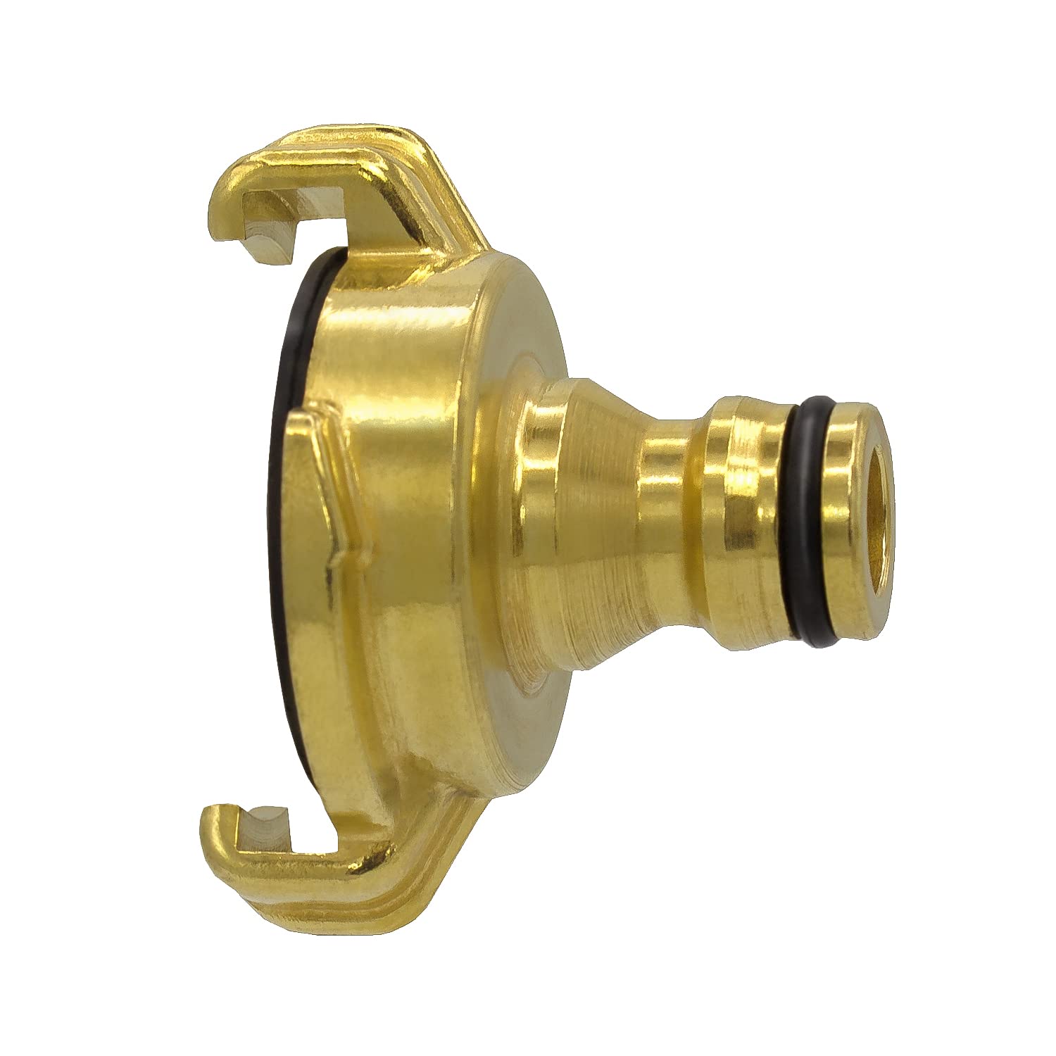 VARIOSAN Geka System Quick Coupling to Plug Coupling Adaptor 12999 Blank Brass