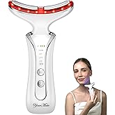 YourMate Red Light Therapy Device Pro Face & Neck Massager for Skin Care 4 in 1 Facial Tools Skin with 7 Colors LED Light for