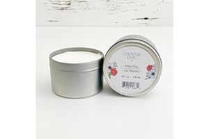 COUNTRY CHIC PAINT Furniture Wax - 100% Natural Sealant for Chalk Furniture Paint or Raw Wood, Light Protection, Easy To Apply, No Odor, Eco-Friendly - 7 Color Choices - White (4 oz)
