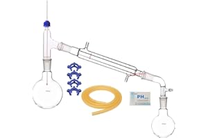 Deschem 500ml,24/40,Glass Distillation Apparatus,New Lab Glassware Kit