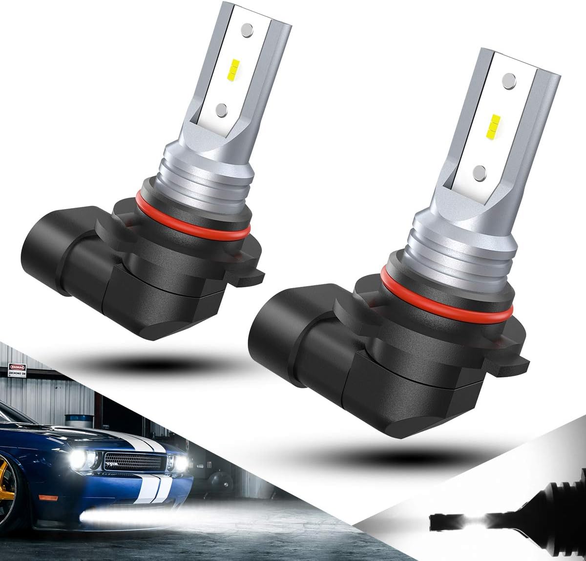 H10 9145 LED Fog Light Bulbs 2000 Lumens 6500K Xenon White 9140 9045 9155 9040 5730 Waterproof 12V 9145 9140 Led Fog Driving Light 2PCS