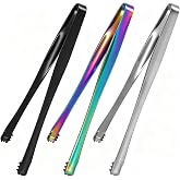 Marvexi 3Pcs Egg Chalaza Removal Tools, Colorful/Silver/Black | Versatile Egg Tools, Egg Washer, Stainless Steel Toothed Chalaza Remover, For Kitchen and Bar/Bakers Chefs