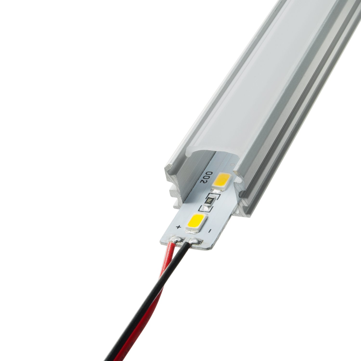 LED Alu Profil Set 1m Mit 72 SMD - Unterputz Lichtleiste Kaltweiß 6000K