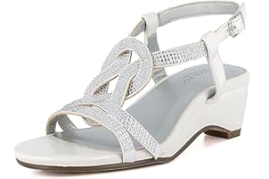 LONDON FOG Womens Macey Demi-Wedge Dress Sandals