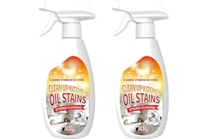 Clean Up Kitchen Oil Stains – Heavy-duty 240ml Oil Stain Remover, Odor-free Grease Cleaner for Range Hoods, Stovetops, and Ti