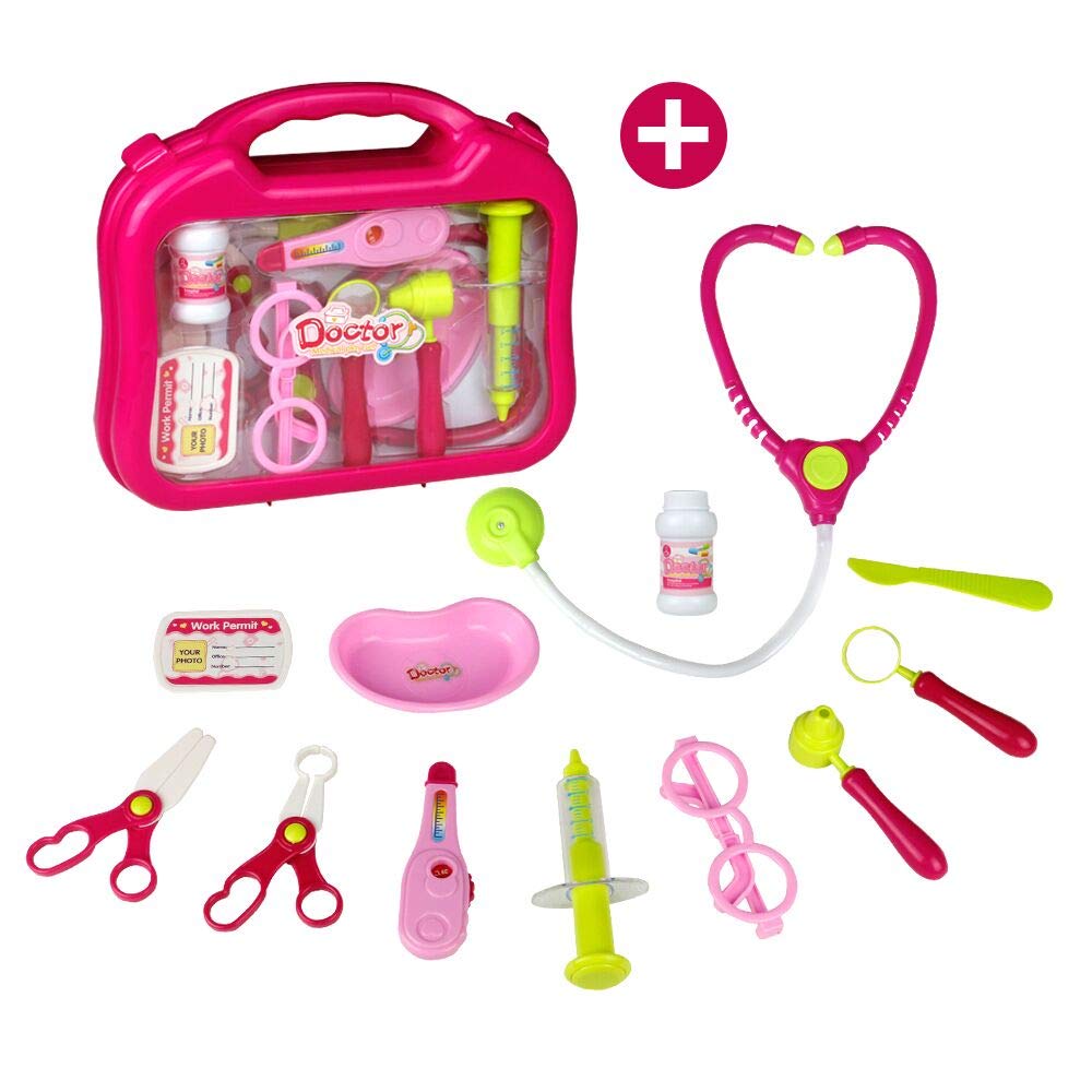 Valigetta del Dottore Kit Medico Gioco imitazione Regalo di Compleanno e Natale per Ragazzi e Ragazze 3+