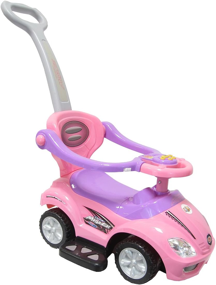 Joyriders Push or Pedal Sports Car Ride-On Vehicle, Pink