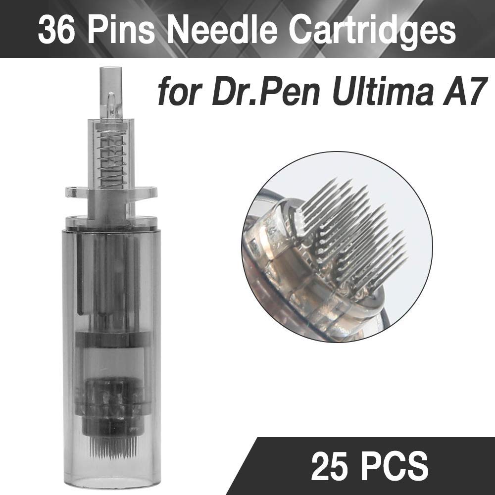 Dr.Pen Ultima A7 Replacement Cartridges - 36 Pins Bayonet Slot - Disposable Replacement Parts (20 pcs): Beauty