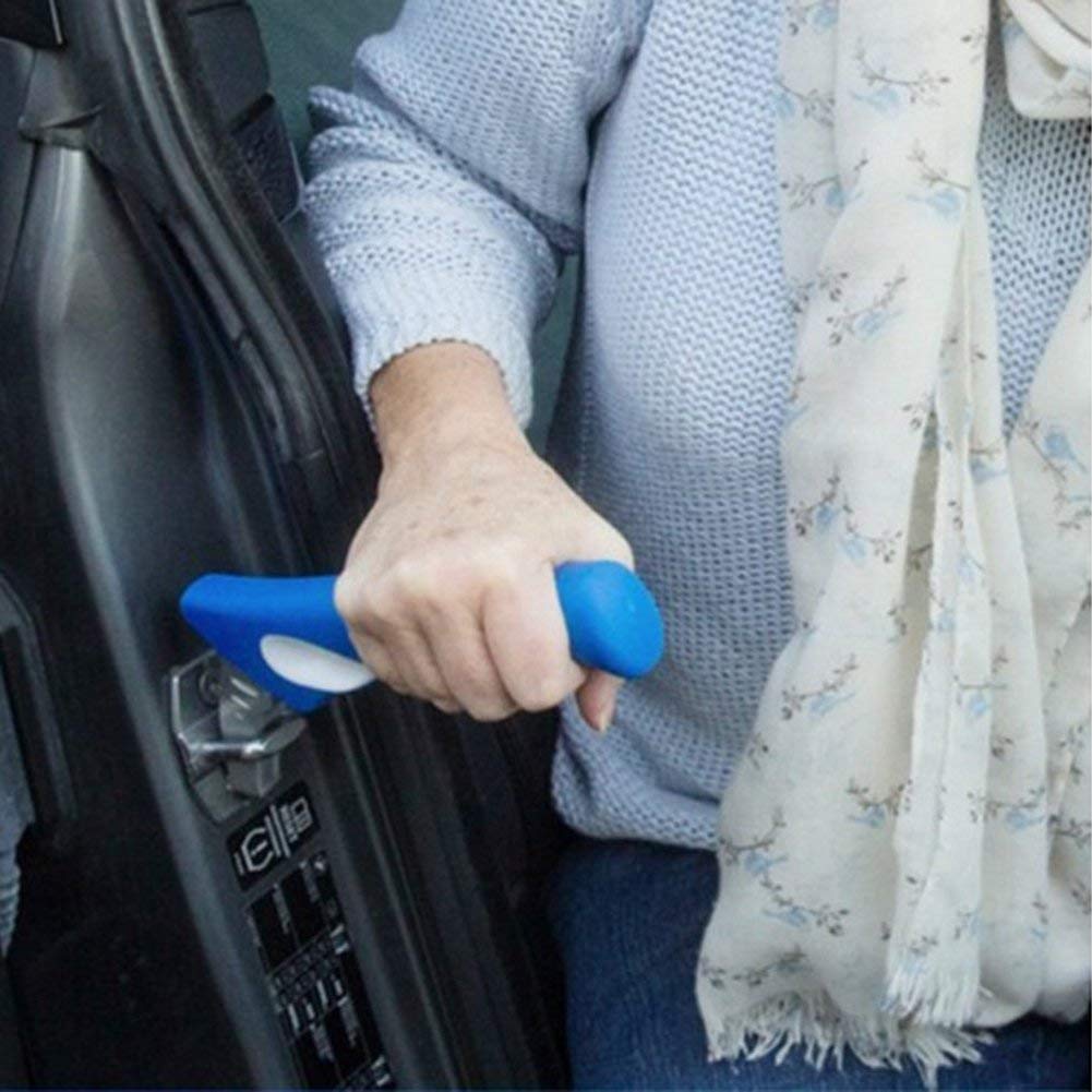 Top Life Car Handle Assist - Mobility Aid for Elderly and Disabled - Car Door Assist Handle for Getting in and Out of Car - Portable Car Cane Grab Bar for Seniors - Universal Fit All Doors (Blue)