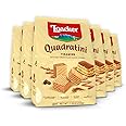 Loacker Quadratini Tiramisu Wafer Cookies LARGE - 30% Less Sugar - Premium Crispy Bite Size Wafers - NON-GMO - LARGE Pack of 6