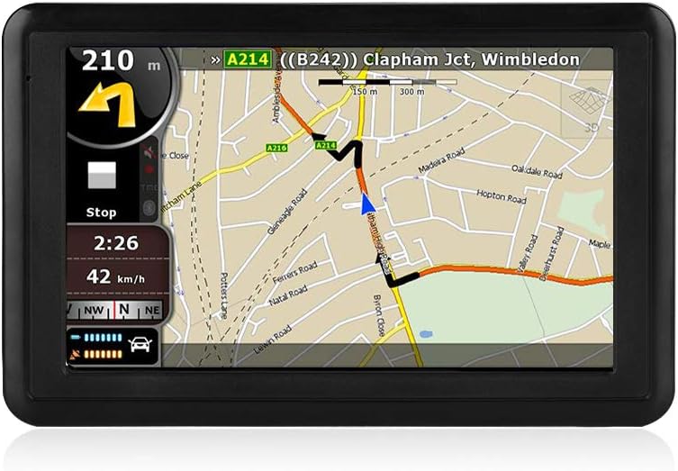 NETVIP GPS Navigation for Car 5 inch HD Touch Screen, Vehicle GPS Navigator Voice Traffic Warning Speed Limit Reminder, GPS Navigation System with 8GB Large Storage, Lifetime Maps Update for Free