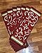 Gloria Stair Treads Carpet Non-Slip Stair Runners for Wooden Steps Non Slip Rubber Back Stair Rugs Stairway Carpet Set of 7 Red Floral (8.5” x 26”)