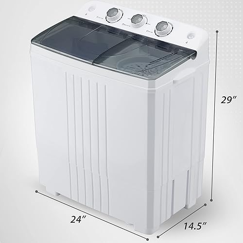 Homguava Portable Washing Machine 20Lbs Capacity Compact Washer