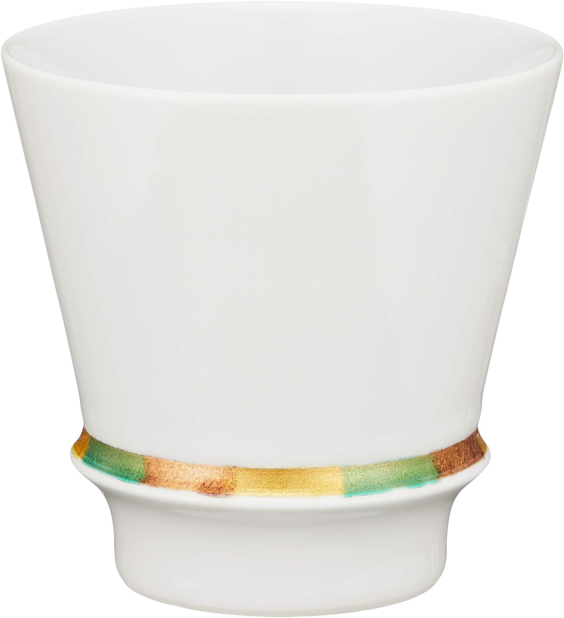 Arita Ware 95390 Supreme Shochu Glass Tumbler, Happy Ring (White)